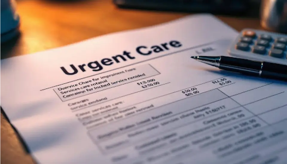 Bill from Urgent Care